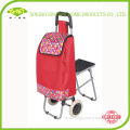 2014 Hot sale new style shopping trolley bag with chair